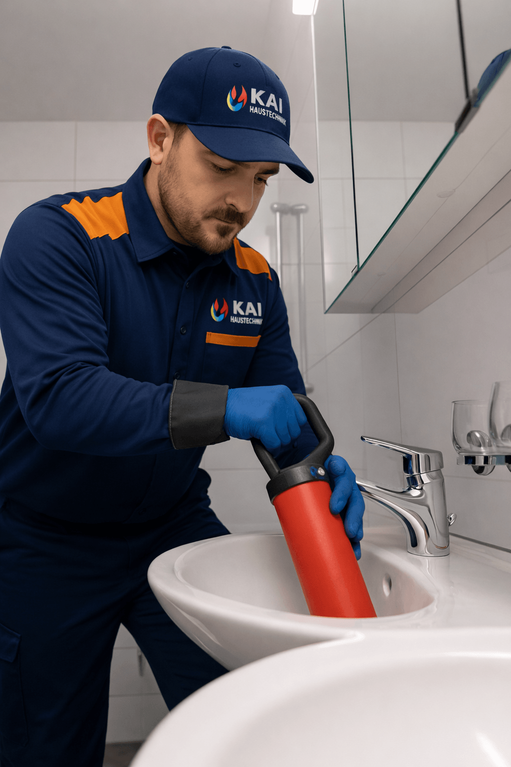 Kai Haustechnik Waschbeckenverstopfung im Badezimmer